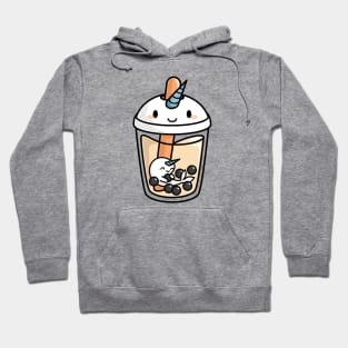 Cute Boba Tea Narwhal - Bubble Tea Hoodie